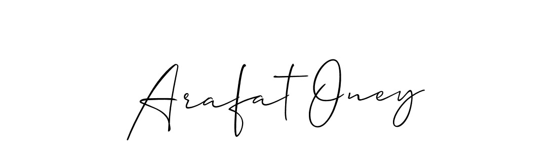 How to Draw Arafat Oney signature style? Allison_Script is a latest design signature styles for name Arafat Oney. Arafat Oney signature style 2 images and pictures png