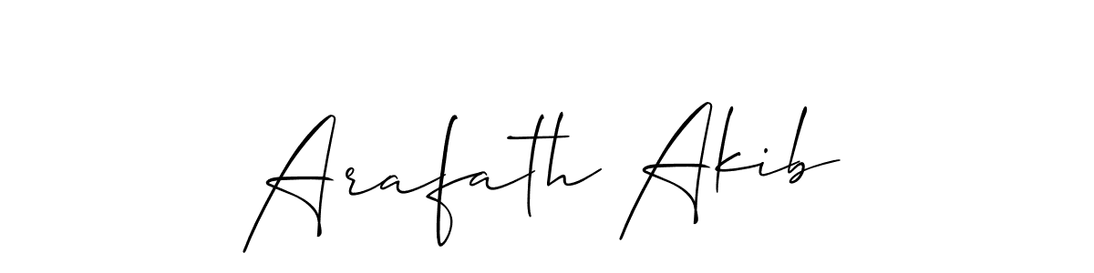 Best and Professional Signature Style for Arafath Akib. Allison_Script Best Signature Style Collection. Arafath Akib signature style 2 images and pictures png