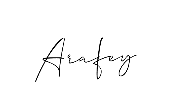 Arafey stylish signature style. Best Handwritten Sign (Allison_Script) for my name. Handwritten Signature Collection Ideas for my name Arafey. Arafey signature style 2 images and pictures png