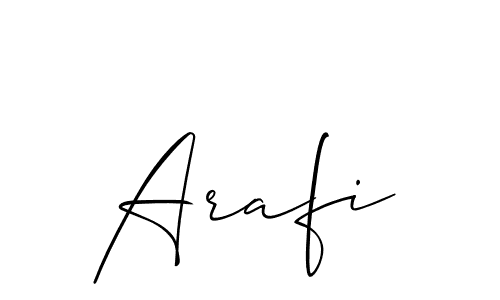 Best and Professional Signature Style for Arafi. Allison_Script Best Signature Style Collection. Arafi signature style 2 images and pictures png