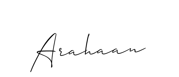 Make a beautiful signature design for name Arahaan. Use this online signature maker to create a handwritten signature for free. Arahaan signature style 2 images and pictures png