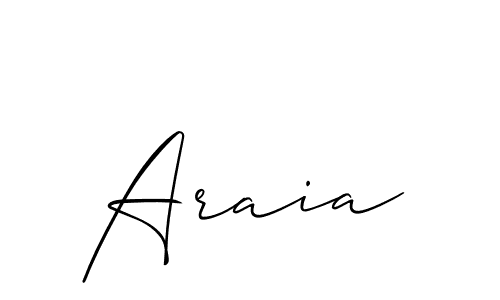if you are searching for the best signature style for your name Araia. so please give up your signature search. here we have designed multiple signature styles  using Allison_Script. Araia signature style 2 images and pictures png