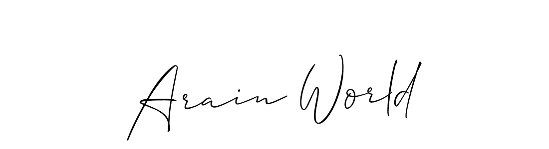 This is the best signature style for the Arain World name. Also you like these signature font (Allison_Script). Mix name signature. Arain World signature style 2 images and pictures png