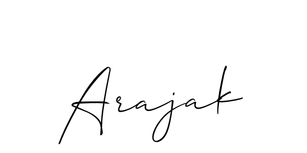 Arajak stylish signature style. Best Handwritten Sign (Allison_Script) for my name. Handwritten Signature Collection Ideas for my name Arajak. Arajak signature style 2 images and pictures png
