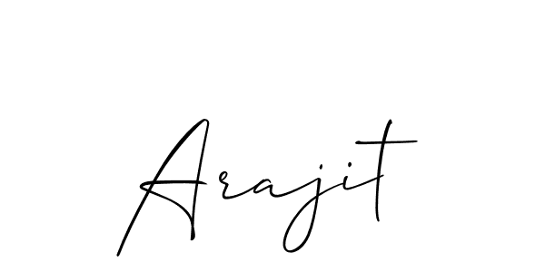 Also You can easily find your signature by using the search form. We will create Arajit name handwritten signature images for you free of cost using Allison_Script sign style. Arajit signature style 2 images and pictures png