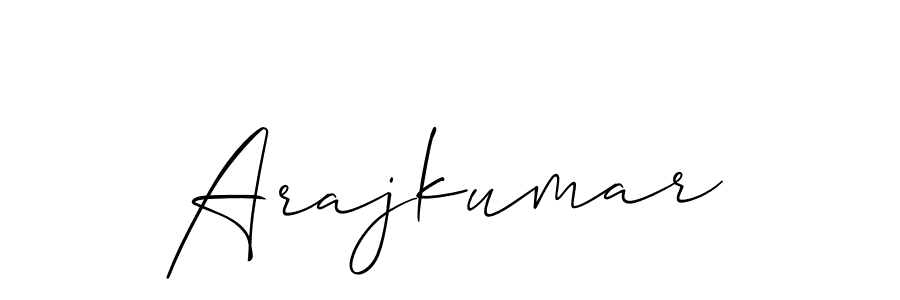 Also You can easily find your signature by using the search form. We will create Arajkumar name handwritten signature images for you free of cost using Allison_Script sign style. Arajkumar signature style 2 images and pictures png