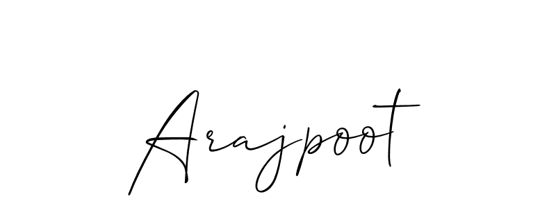 Make a beautiful signature design for name Arajpoot. Use this online signature maker to create a handwritten signature for free. Arajpoot signature style 2 images and pictures png