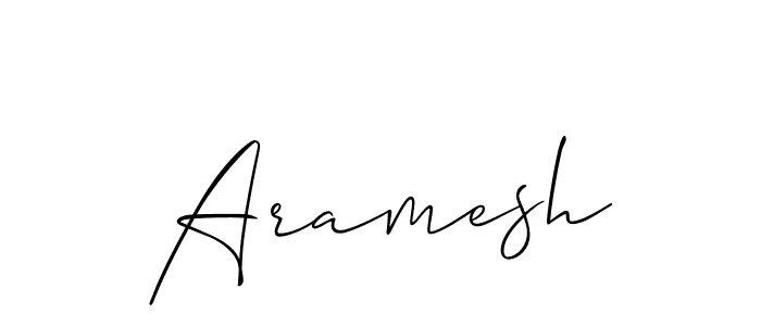 Best and Professional Signature Style for Aramesh. Allison_Script Best Signature Style Collection. Aramesh signature style 2 images and pictures png