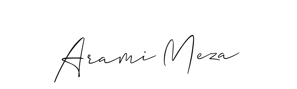 Once you've used our free online signature maker to create your best signature Allison_Script style, it's time to enjoy all of the benefits that Arami Meza name signing documents. Arami Meza signature style 2 images and pictures png