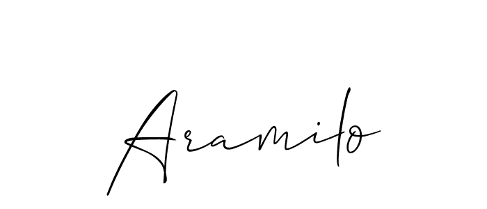 You should practise on your own different ways (Allison_Script) to write your name (Aramilo) in signature. don't let someone else do it for you. Aramilo signature style 2 images and pictures png