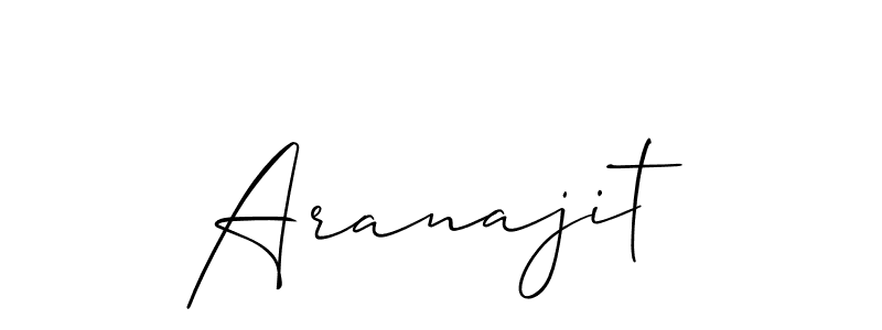 You should practise on your own different ways (Allison_Script) to write your name (Aranajit) in signature. don't let someone else do it for you. Aranajit signature style 2 images and pictures png