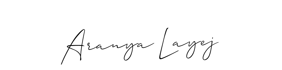 Similarly Allison_Script is the best handwritten signature design. Signature creator online .You can use it as an online autograph creator for name Aranya Layej. Aranya Layej signature style 2 images and pictures png