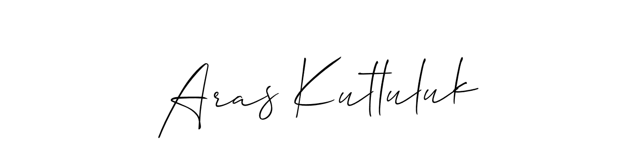 You should practise on your own different ways (Allison_Script) to write your name (Aras Kutluluk) in signature. don't let someone else do it for you. Aras Kutluluk signature style 2 images and pictures png