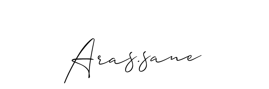 It looks lik you need a new signature style for name Aras.sane. Design unique handwritten (Allison_Script) signature with our free signature maker in just a few clicks. Aras.sane signature style 2 images and pictures png