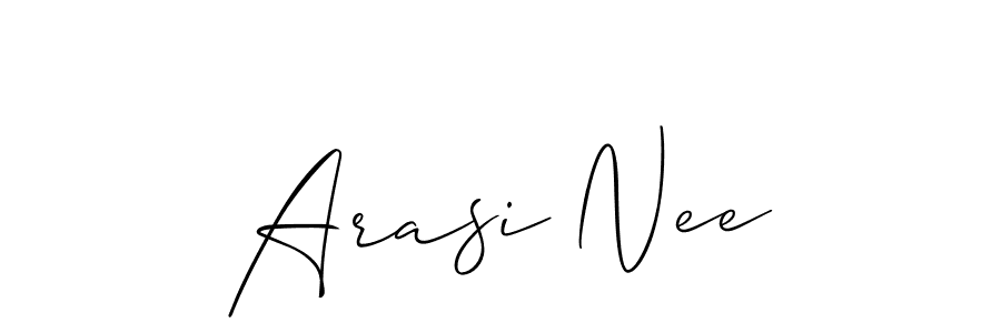 Also we have Arasi Nee name is the best signature style. Create professional handwritten signature collection using Allison_Script autograph style. Arasi Nee signature style 2 images and pictures png