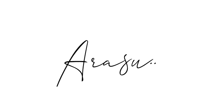 Allison_Script is a professional signature style that is perfect for those who want to add a touch of class to their signature. It is also a great choice for those who want to make their signature more unique. Get Arasu.. name to fancy signature for free. Arasu.. signature style 2 images and pictures png