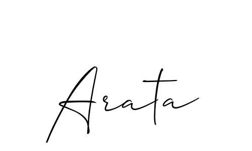 How to make Arata name signature. Use Allison_Script style for creating short signs online. This is the latest handwritten sign. Arata signature style 2 images and pictures png