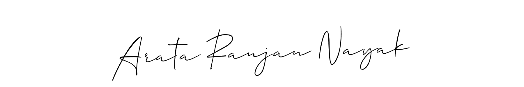 How to make Arata Ranjan Nayak name signature. Use Allison_Script style for creating short signs online. This is the latest handwritten sign. Arata Ranjan Nayak signature style 2 images and pictures png