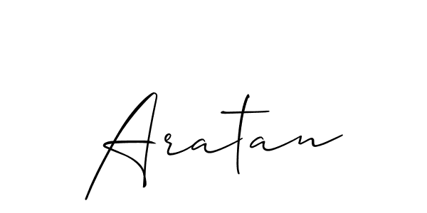 How to make Aratan name signature. Use Allison_Script style for creating short signs online. This is the latest handwritten sign. Aratan signature style 2 images and pictures png