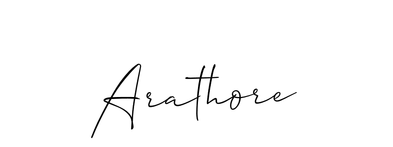 How to make Arathore name signature. Use Allison_Script style for creating short signs online. This is the latest handwritten sign. Arathore signature style 2 images and pictures png
