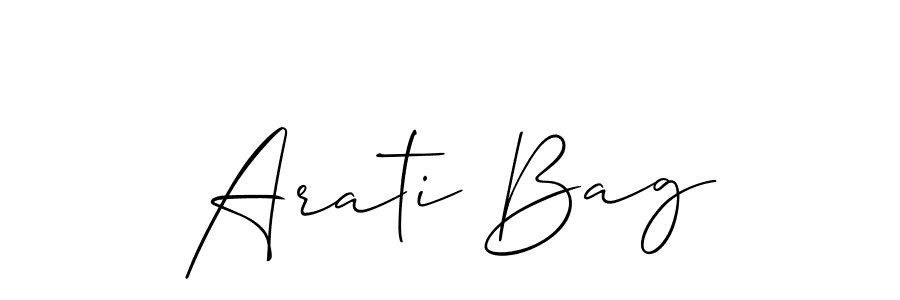 How to Draw Arati Bag signature style? Allison_Script is a latest design signature styles for name Arati Bag. Arati Bag signature style 2 images and pictures png