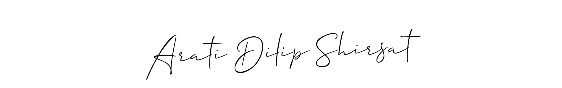 You should practise on your own different ways (Allison_Script) to write your name (Arati Dilip Shirsat) in signature. don't let someone else do it for you. Arati Dilip Shirsat signature style 2 images and pictures png