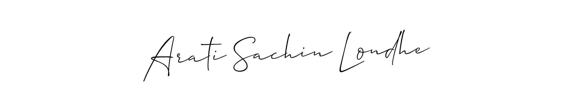 Check out images of Autograph of Arati Sachin Londhe name. Actor Arati Sachin Londhe Signature Style. Allison_Script is a professional sign style online. Arati Sachin Londhe signature style 2 images and pictures png