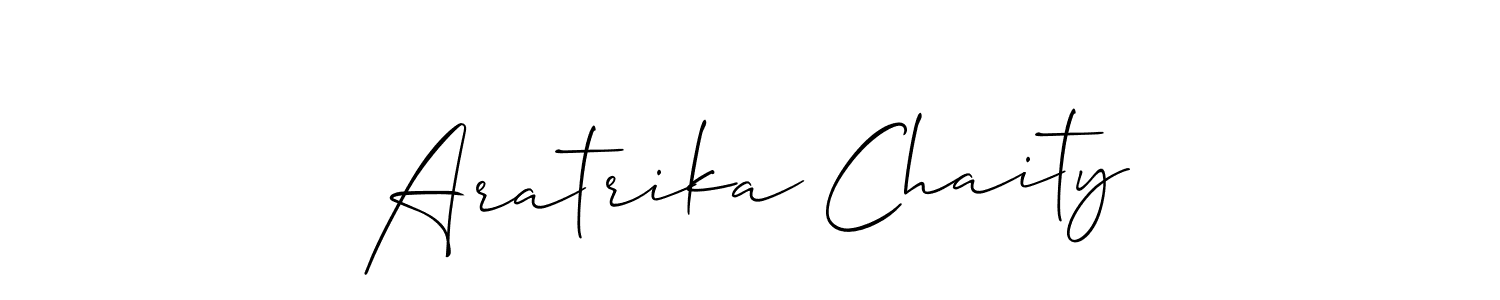 if you are searching for the best signature style for your name Aratrika Chaity. so please give up your signature search. here we have designed multiple signature styles  using Allison_Script. Aratrika Chaity signature style 2 images and pictures png