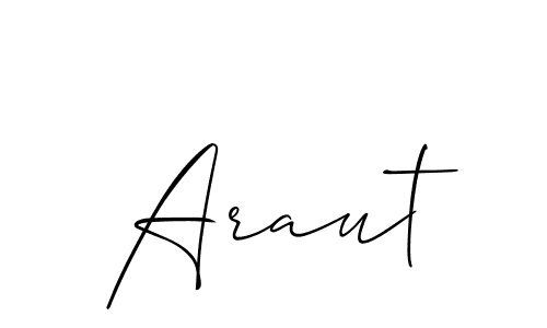 Similarly Allison_Script is the best handwritten signature design. Signature creator online .You can use it as an online autograph creator for name Araut. Araut signature style 2 images and pictures png