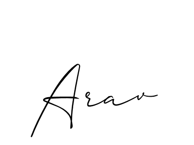 Similarly Allison_Script is the best handwritten signature design. Signature creator online .You can use it as an online autograph creator for name Arav. Arav signature style 2 images and pictures png