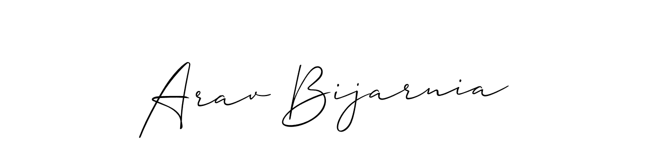 Here are the top 10 professional signature styles for the name Arav Bijarnia. These are the best autograph styles you can use for your name. Arav Bijarnia signature style 2 images and pictures png
