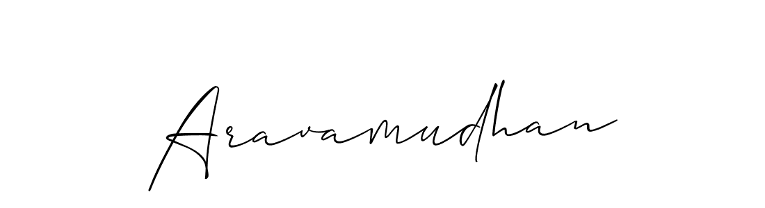 Make a beautiful signature design for name Aravamudhan. With this signature (Allison_Script) style, you can create a handwritten signature for free. Aravamudhan signature style 2 images and pictures png