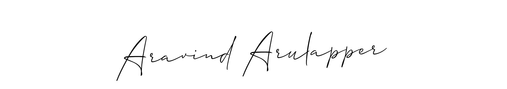 You should practise on your own different ways (Allison_Script) to write your name (Aravind Arulapper) in signature. don't let someone else do it for you. Aravind Arulapper signature style 2 images and pictures png