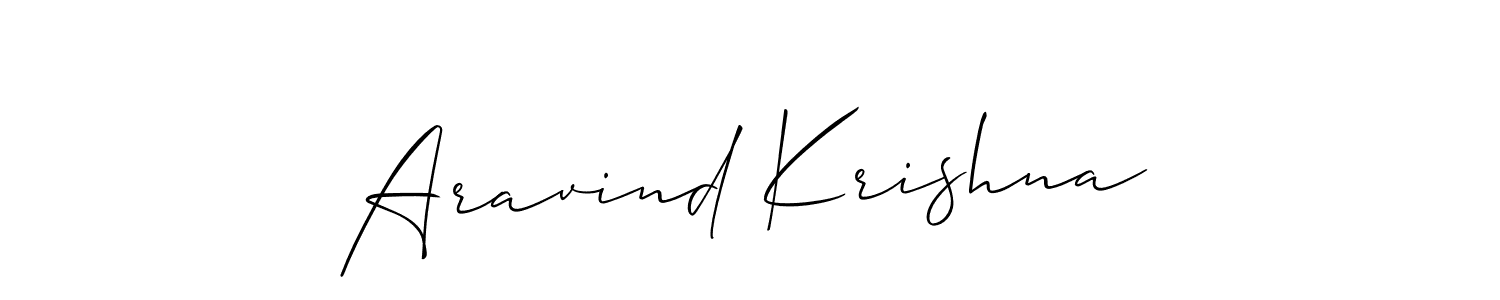 Aravind Krishna stylish signature style. Best Handwritten Sign (Allison_Script) for my name. Handwritten Signature Collection Ideas for my name Aravind Krishna. Aravind Krishna signature style 2 images and pictures png