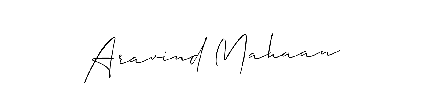 Create a beautiful signature design for name Aravind Mahaan. With this signature (Allison_Script) fonts, you can make a handwritten signature for free. Aravind Mahaan signature style 2 images and pictures png