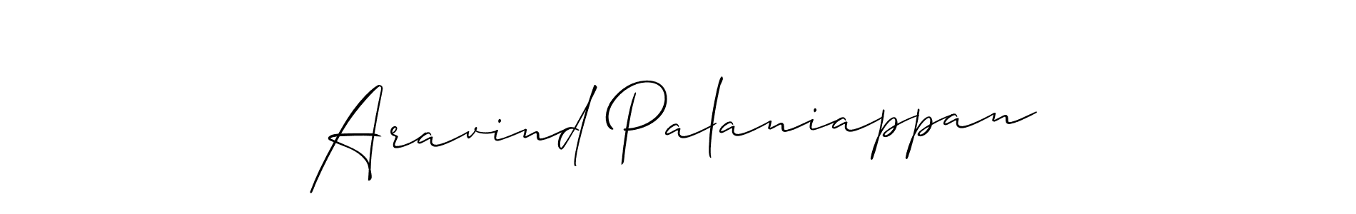 Make a beautiful signature design for name Aravind Palaniappan. With this signature (Allison_Script) style, you can create a handwritten signature for free. Aravind Palaniappan signature style 2 images and pictures png