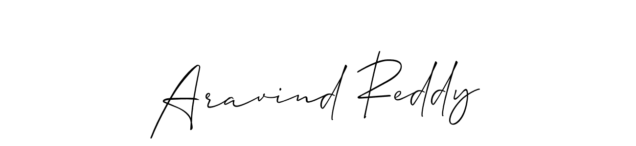 Use a signature maker to create a handwritten signature online. With this signature software, you can design (Allison_Script) your own signature for name Aravind Reddy. Aravind Reddy signature style 2 images and pictures png