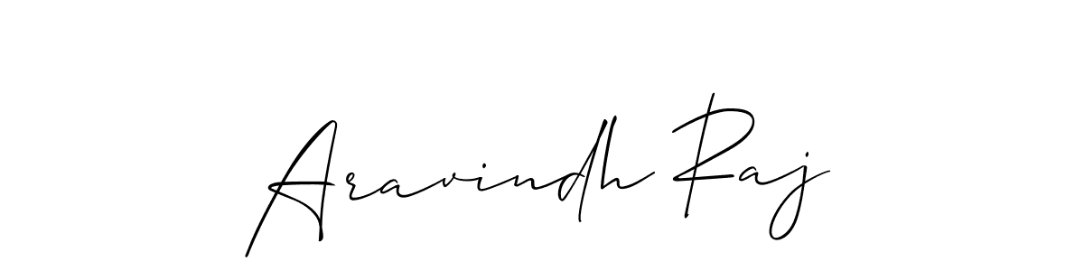 Design your own signature with our free online signature maker. With this signature software, you can create a handwritten (Allison_Script) signature for name Aravindh Raj. Aravindh Raj signature style 2 images and pictures png