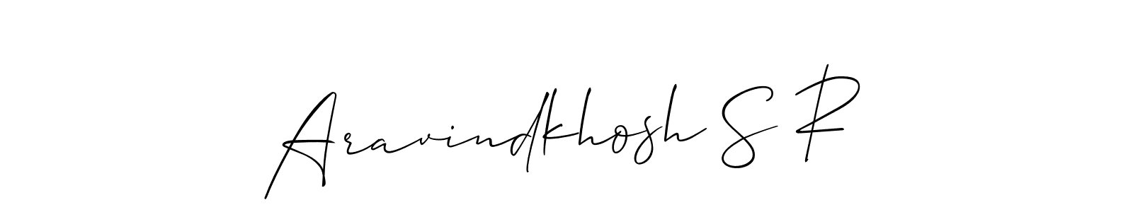 Best and Professional Signature Style for Aravindkhosh S R. Allison_Script Best Signature Style Collection. Aravindkhosh S R signature style 2 images and pictures png