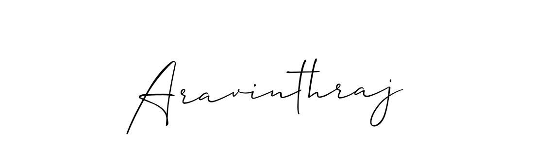 How to make Aravinthraj name signature. Use Allison_Script style for creating short signs online. This is the latest handwritten sign. Aravinthraj signature style 2 images and pictures png