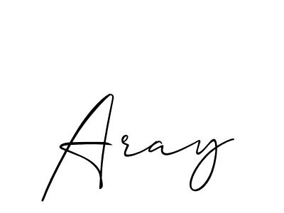 Also we have Aray name is the best signature style. Create professional handwritten signature collection using Allison_Script autograph style. Aray signature style 2 images and pictures png