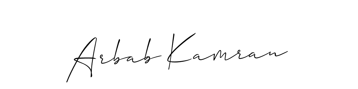 if you are searching for the best signature style for your name Arbab Kamran. so please give up your signature search. here we have designed multiple signature styles  using Allison_Script. Arbab Kamran signature style 2 images and pictures png