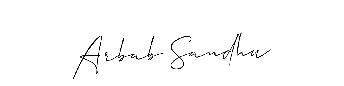 Allison_Script is a professional signature style that is perfect for those who want to add a touch of class to their signature. It is also a great choice for those who want to make their signature more unique. Get Arbab Sandhu name to fancy signature for free. Arbab Sandhu signature style 2 images and pictures png