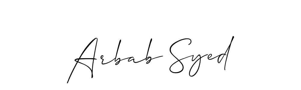 Make a short Arbab Syed signature style. Manage your documents anywhere anytime using Allison_Script. Create and add eSignatures, submit forms, share and send files easily. Arbab Syed signature style 2 images and pictures png