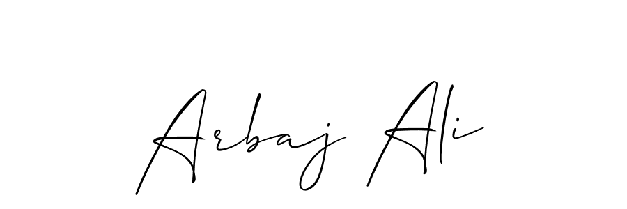 You can use this online signature creator to create a handwritten signature for the name Arbaj Ali. This is the best online autograph maker. Arbaj Ali signature style 2 images and pictures png