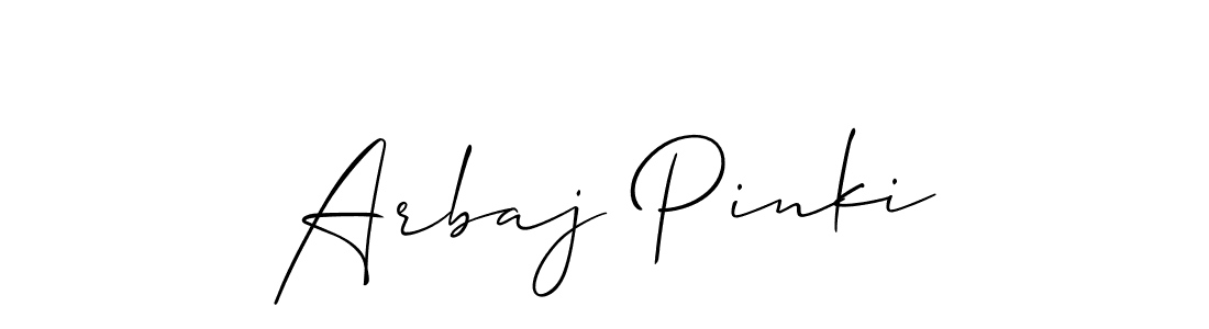 Here are the top 10 professional signature styles for the name Arbaj Pinki. These are the best autograph styles you can use for your name. Arbaj Pinki signature style 2 images and pictures png