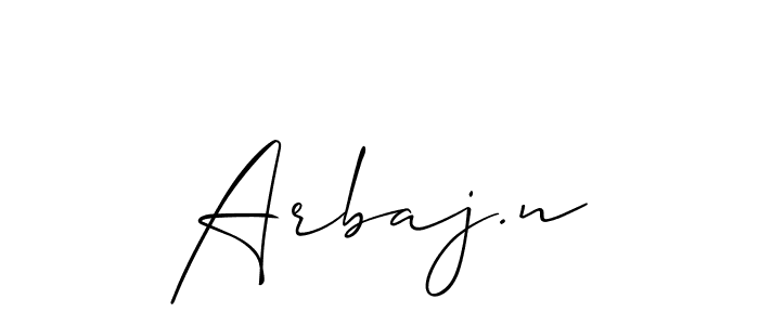 Similarly Allison_Script is the best handwritten signature design. Signature creator online .You can use it as an online autograph creator for name Arbaj.n. Arbaj.n signature style 2 images and pictures png