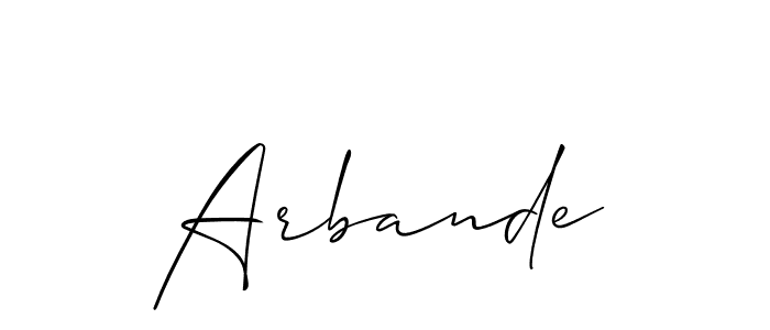 How to Draw Arbande signature style? Allison_Script is a latest design signature styles for name Arbande. Arbande signature style 2 images and pictures png