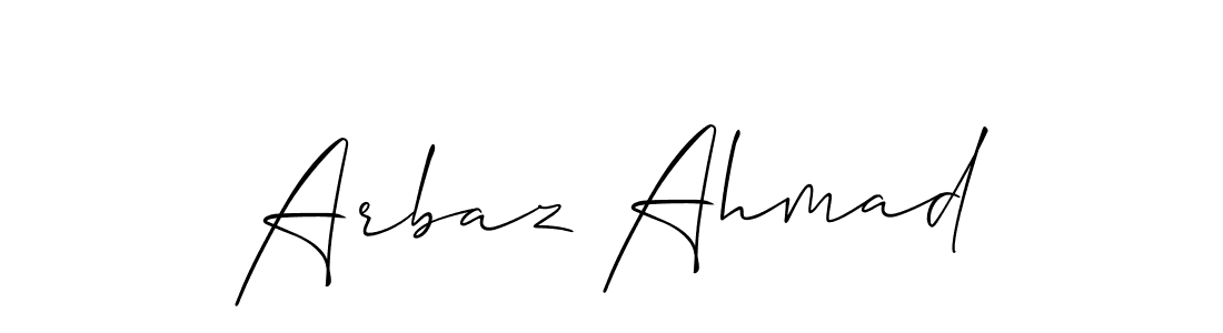 It looks lik you need a new signature style for name Arbaz Ahmad. Design unique handwritten (Allison_Script) signature with our free signature maker in just a few clicks. Arbaz Ahmad signature style 2 images and pictures png