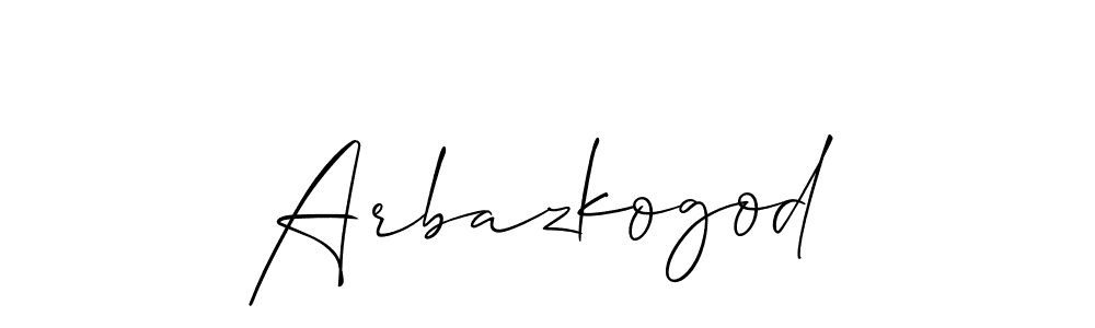 How to Draw Arbazkogod signature style? Allison_Script is a latest design signature styles for name Arbazkogod. Arbazkogod signature style 2 images and pictures png